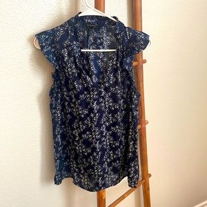 Banana Republic Silk Blouse - Navy